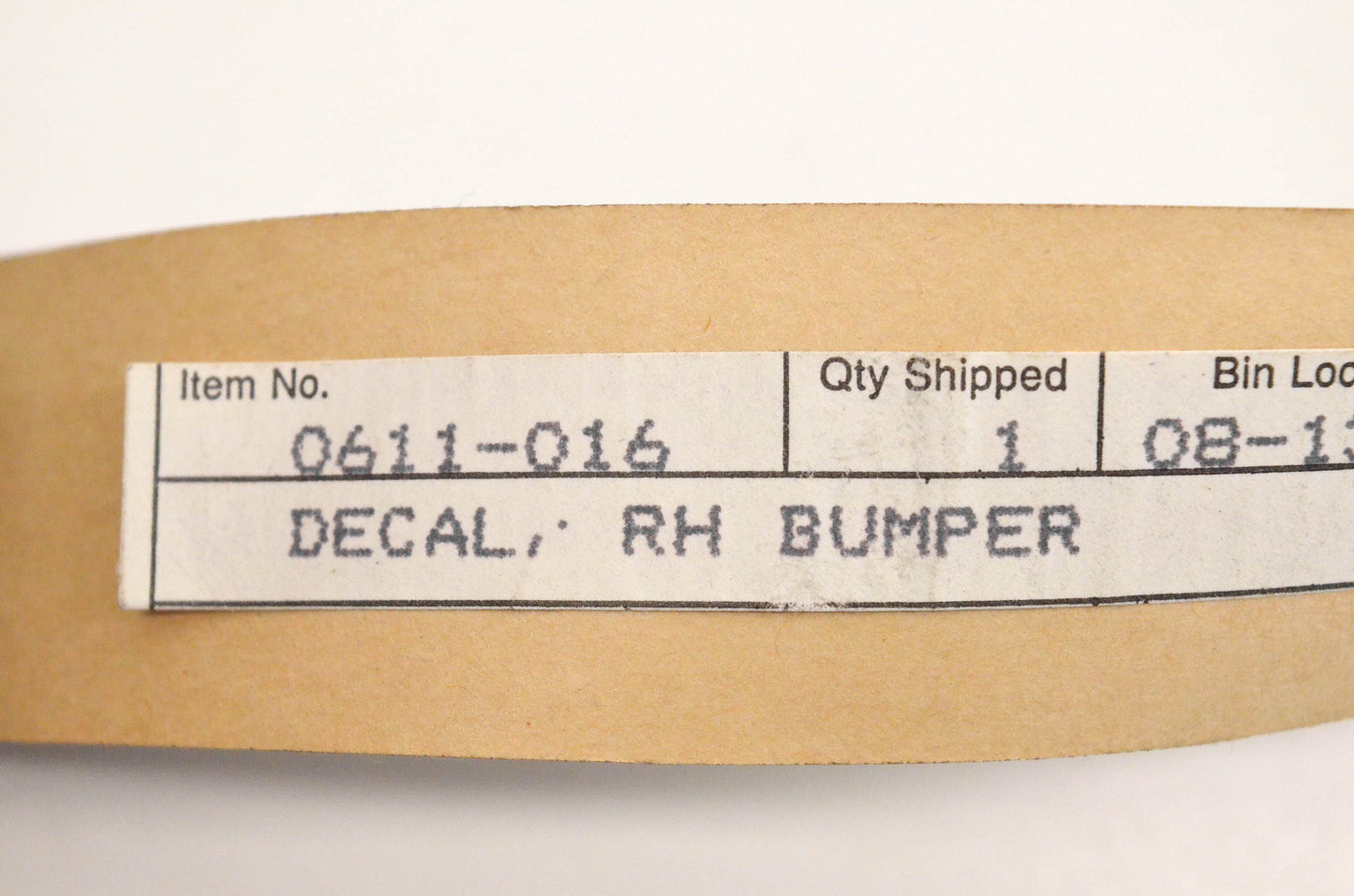 New OEM Arctic Cat 0611-016 Right Bumper Decal NOS