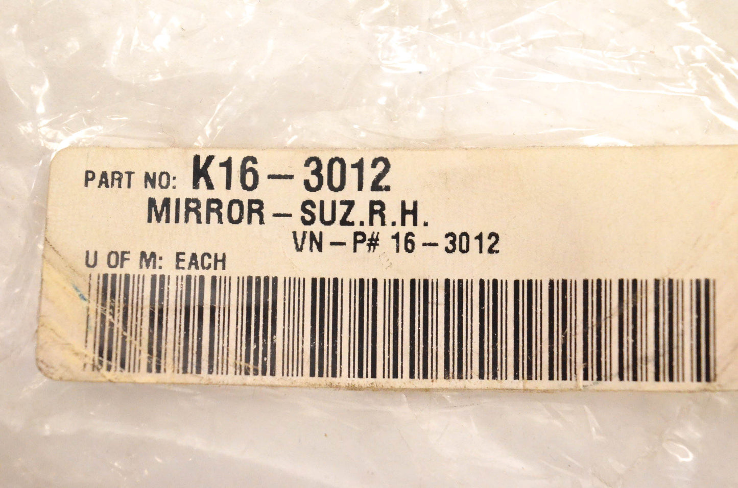 Aftermarket K16-3012, 16-3012 Right Mirror NOS