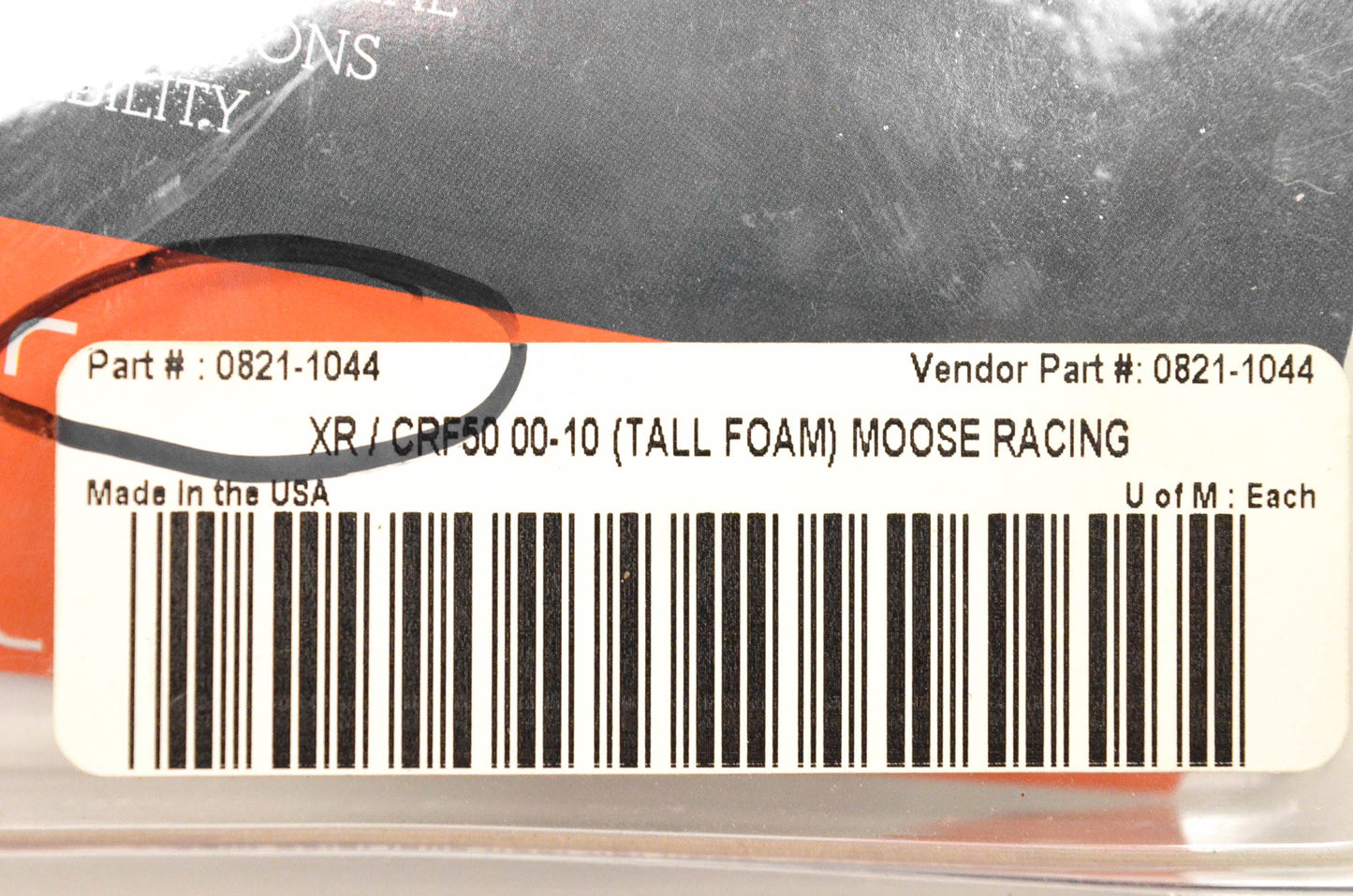 Moose Racing 0821-1044 Gripper Seat Cover NOS