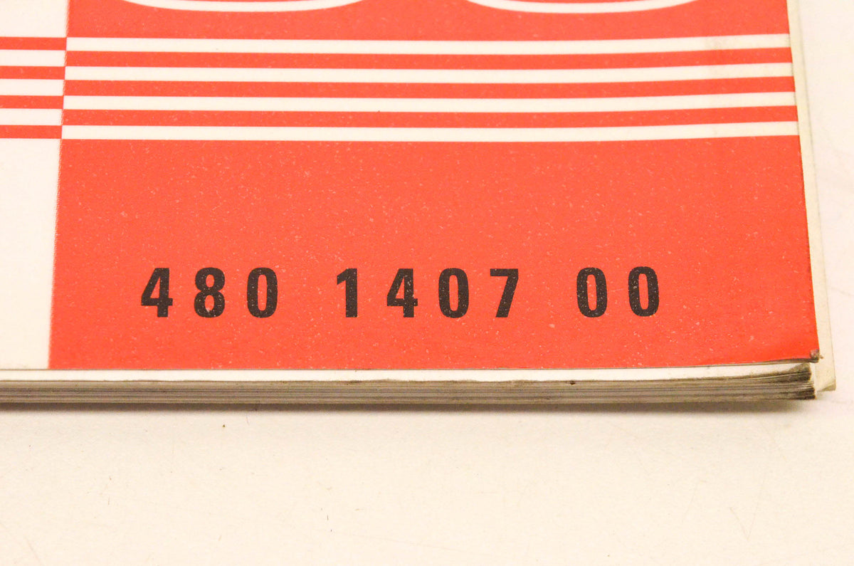 Skidoo 480-1407-00 1996 Ski Doo Parts Catalog