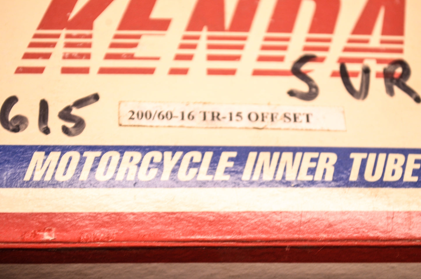 Kenda 200/60-16 Motorcycle Inner Tube TR15 Offset NOS