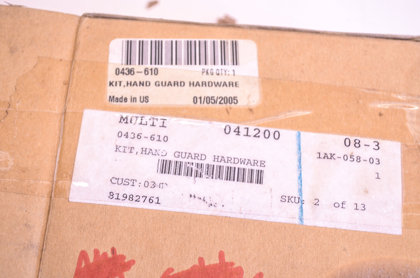 OEM Arctic Cat 0436-610 Hand Guard Hardware Kit NOS