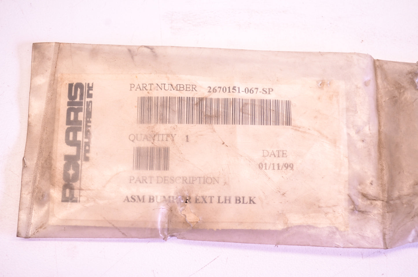 New OEM Polaris 2670151-067 Bumper NOS