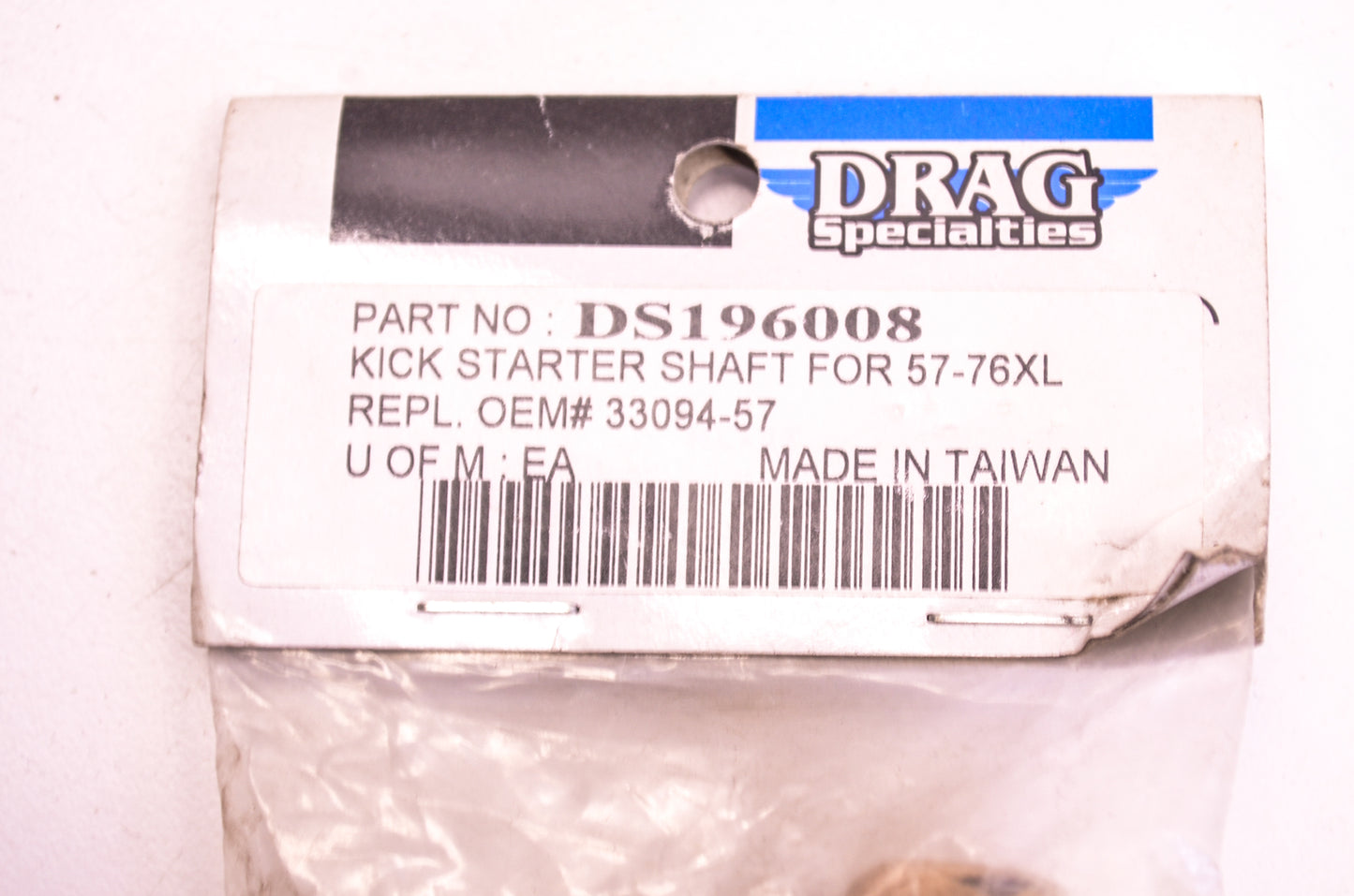 Drag Specialties DS196008, 33094-57 Kickstart Shaft NOS