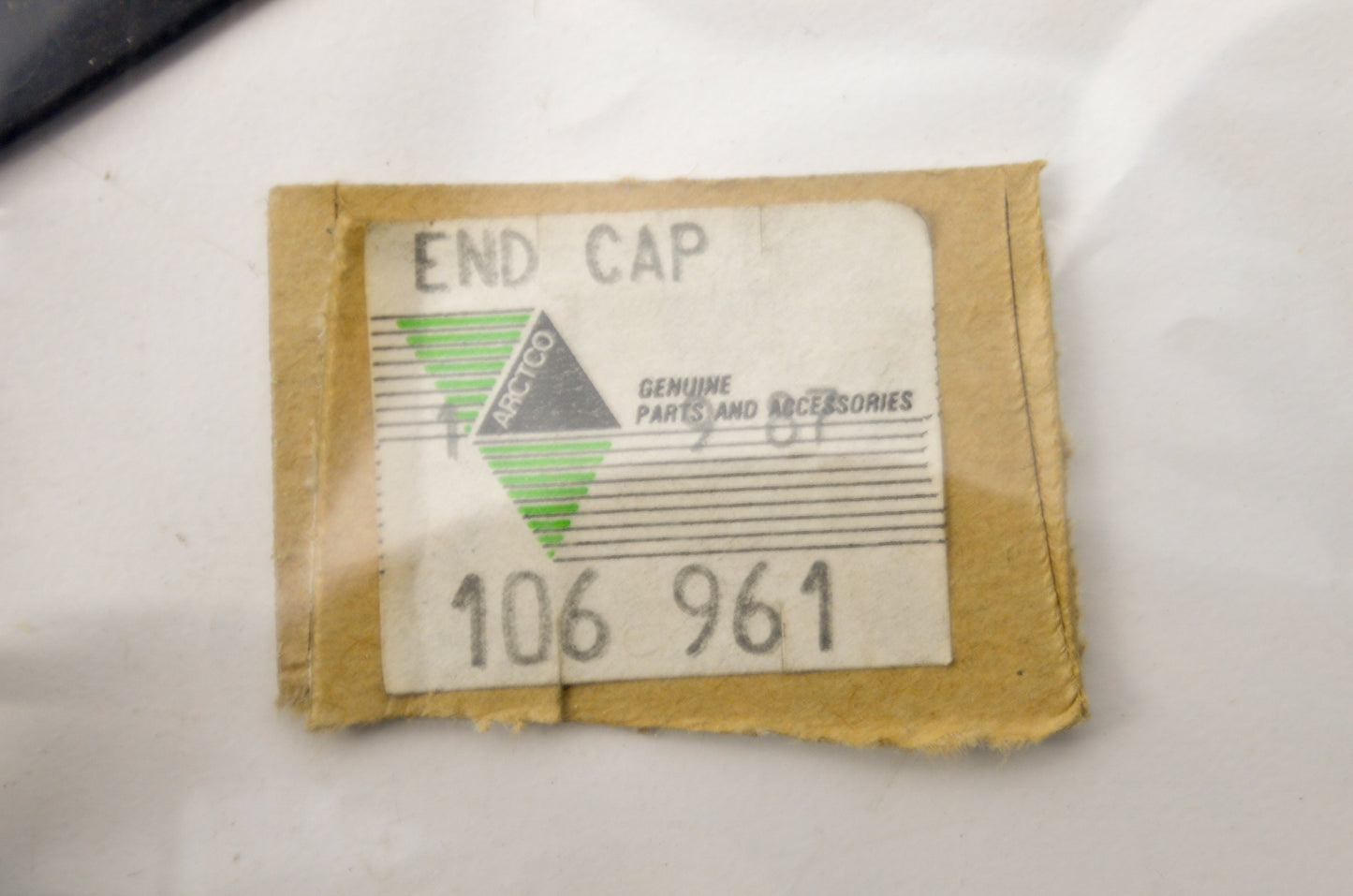 OEM Arctic Cat 0106-961 Bumper End Cap NOS