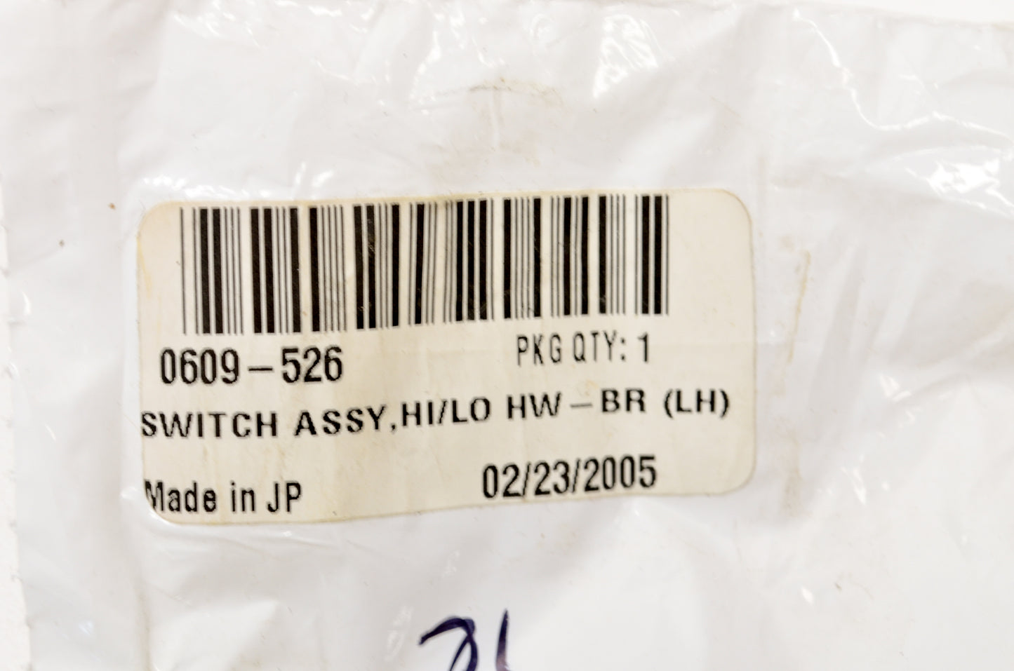 OEM Arctic Cat 0609-526 Hi/Lo Switch Kit NOS