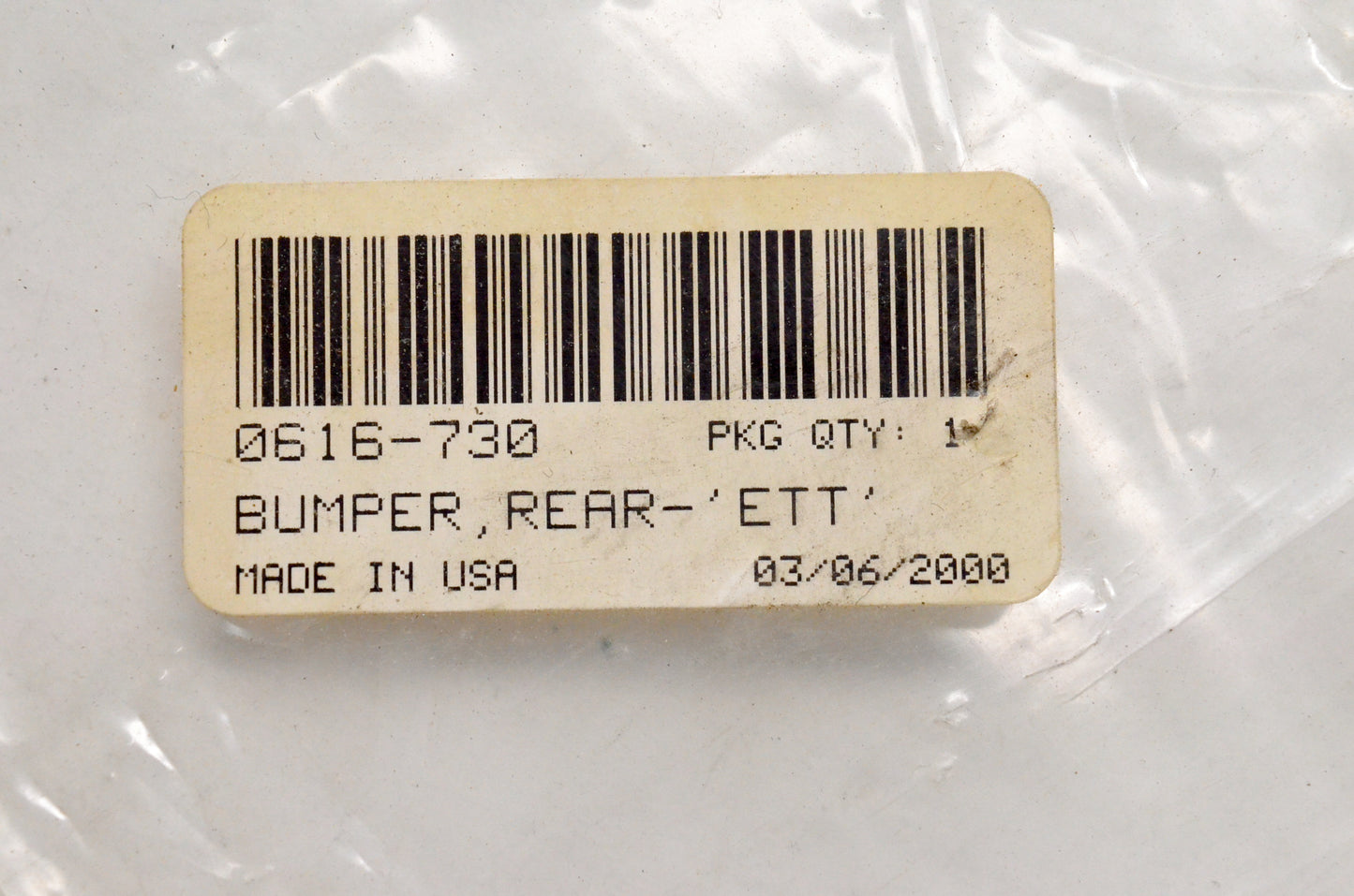 OEM Arctic Cat 0616-730 ETT Rear Bumper NOS