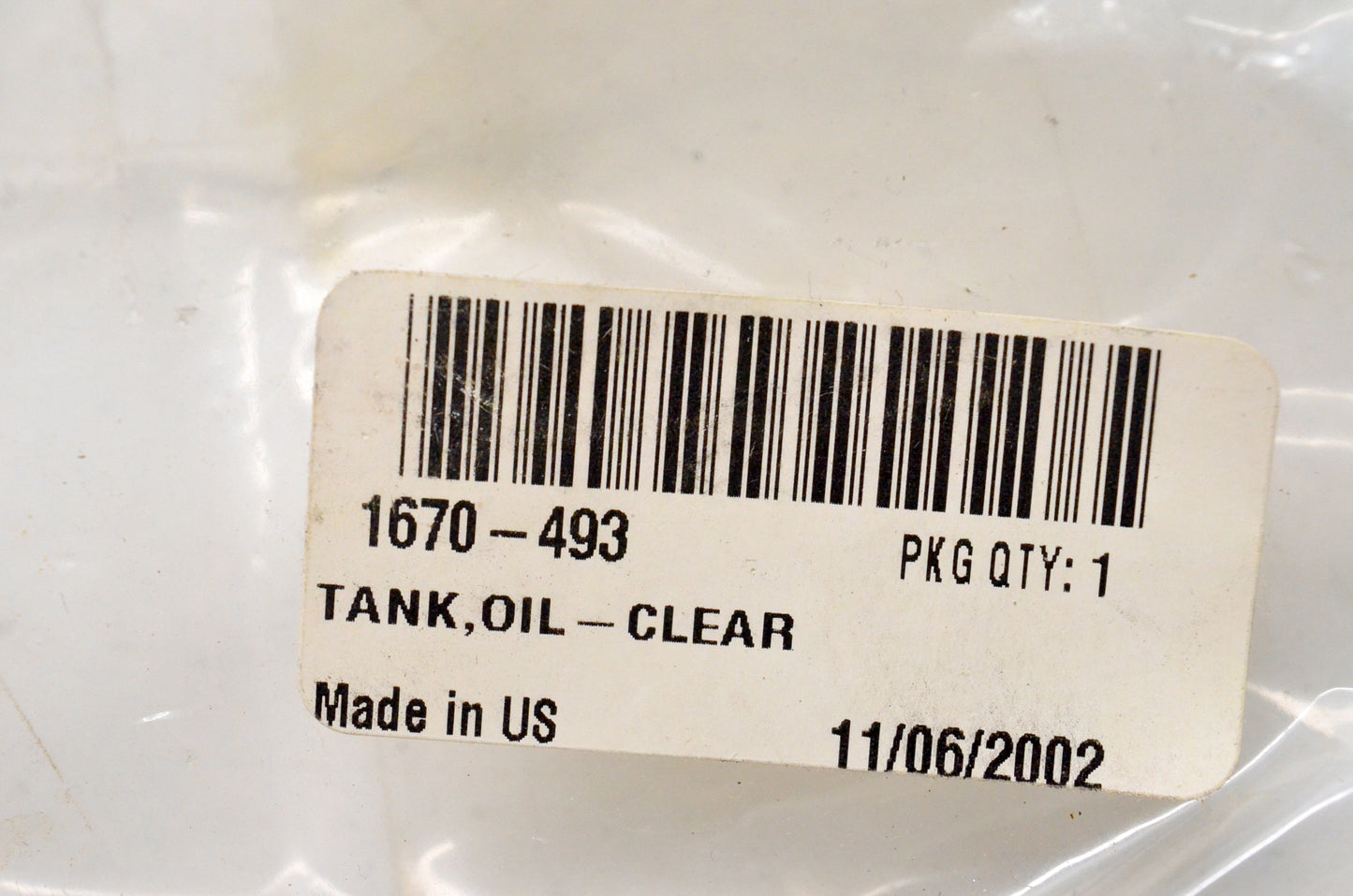 OEM Arctic Cat 1670-493 Oil Tank NOS