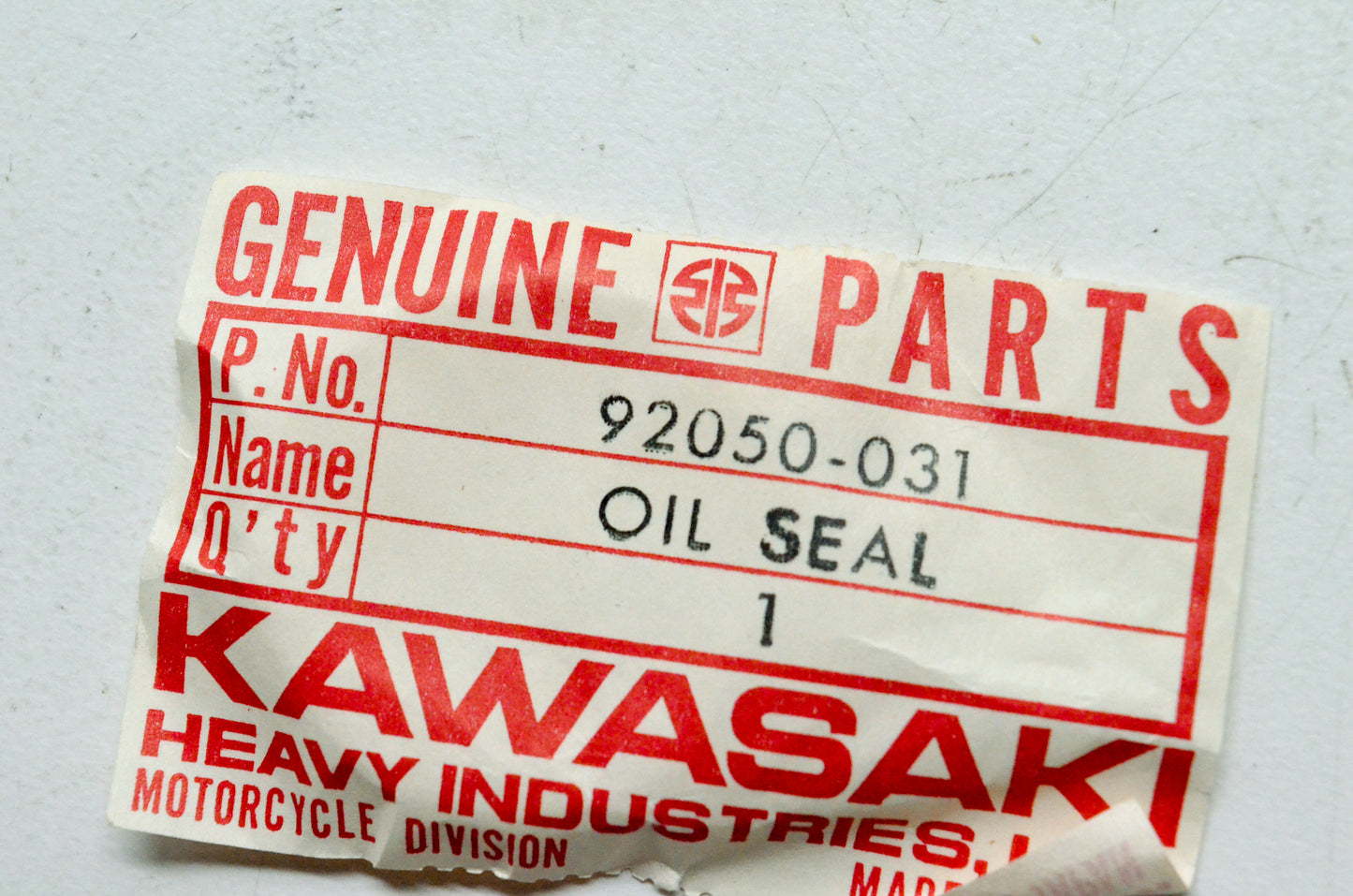 OEM Kawasaki 92050-031 Oil Seal NOS