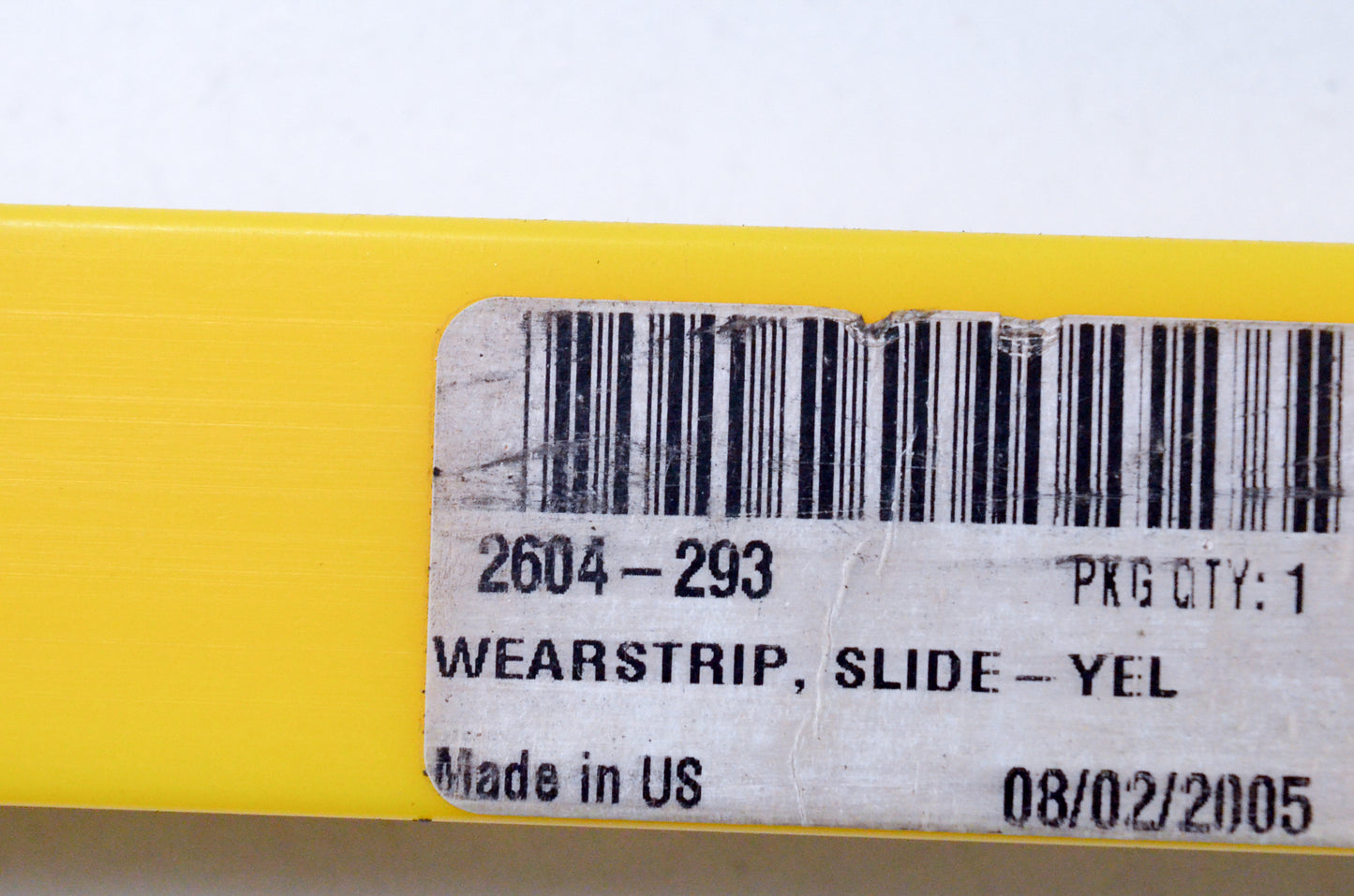 OEM Arctic Cat 2604-293 Yellow Wearstrip Slide NOS