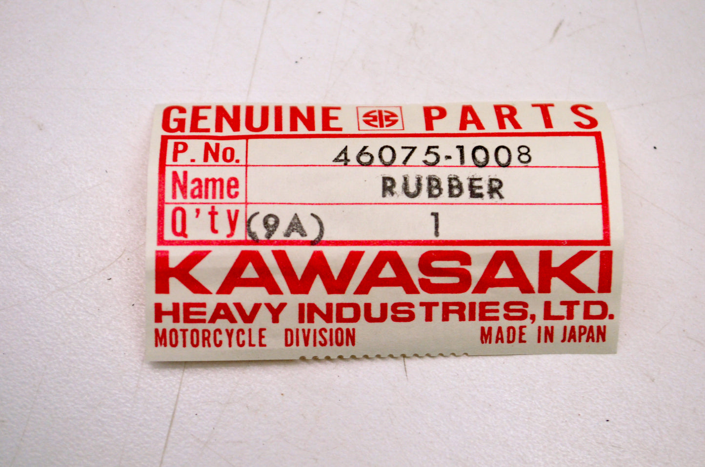 OEM Kawasaki 46075-1008 Left Grip NOS