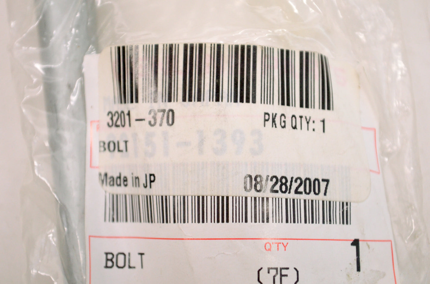 OEM Arctic Cat 3201-370 Bolt NOS