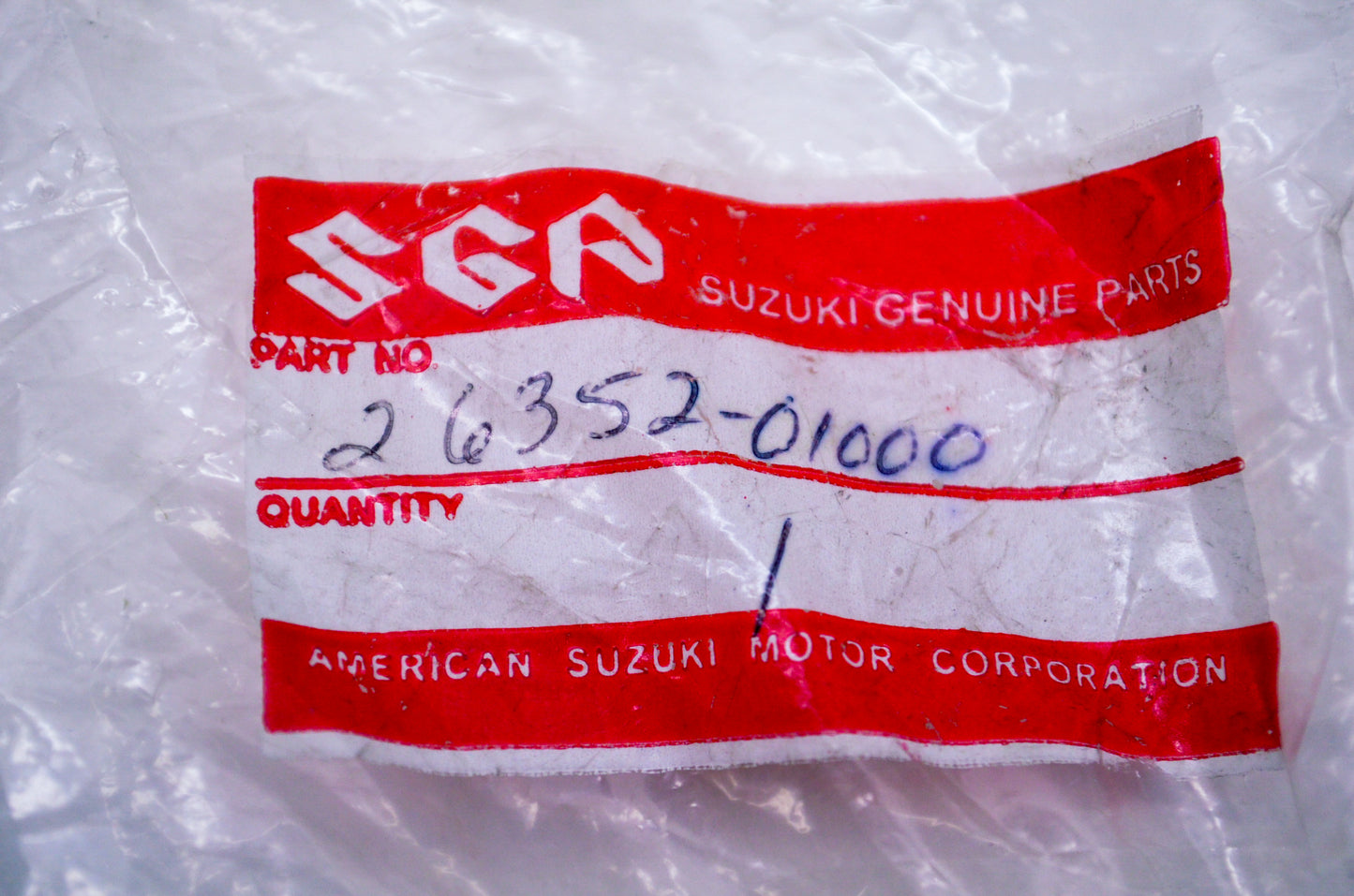 OEM Suzuki 26352-01000 Kick Rubber NOS