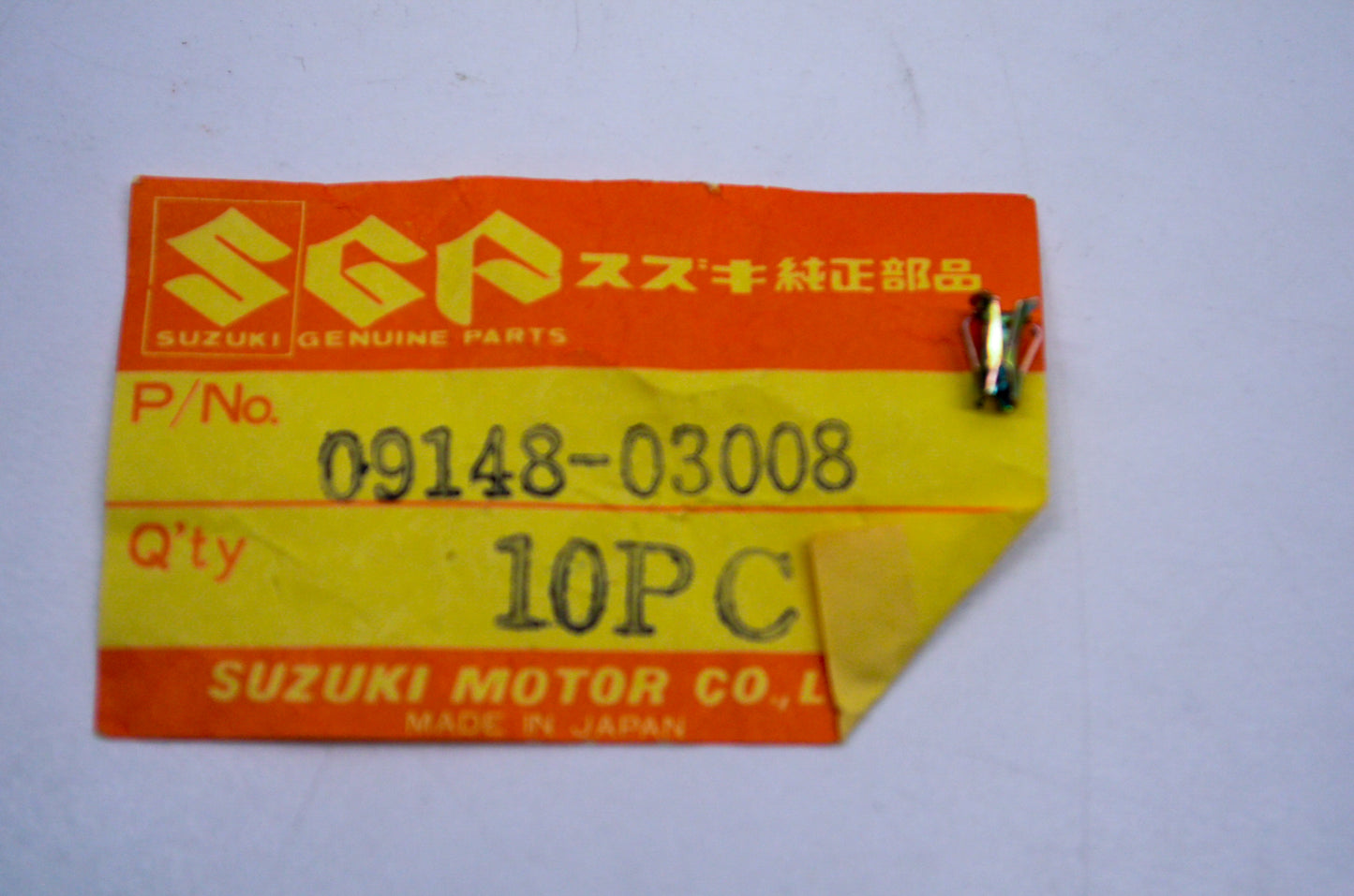 OEM Suzuki 09148-03008 Seat Molding Nut NOS