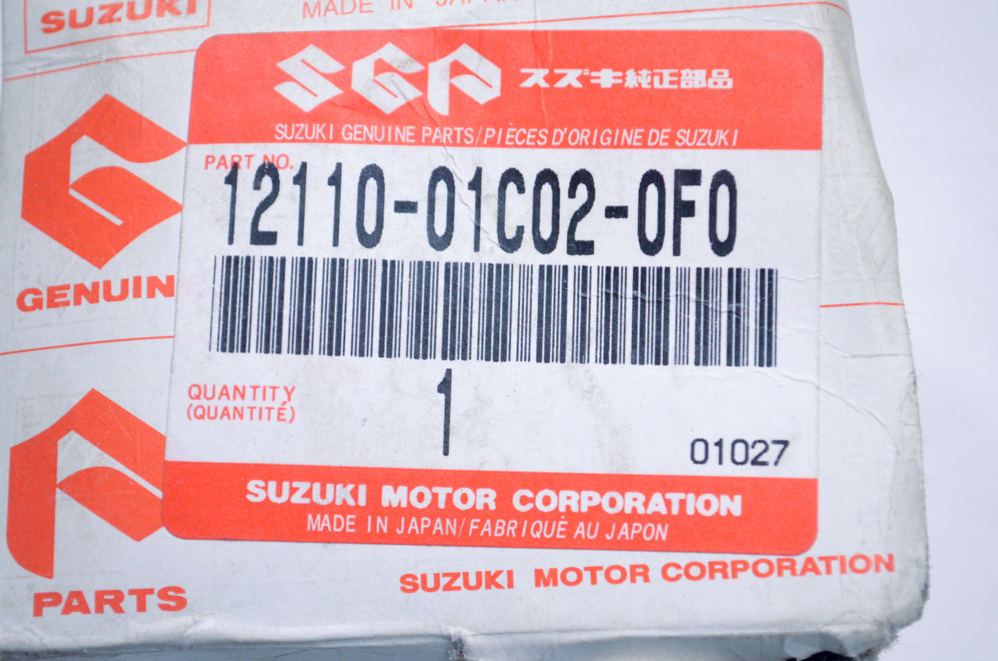 OEM Suzuki 12110-01C02-0F0 STD Piston NOS