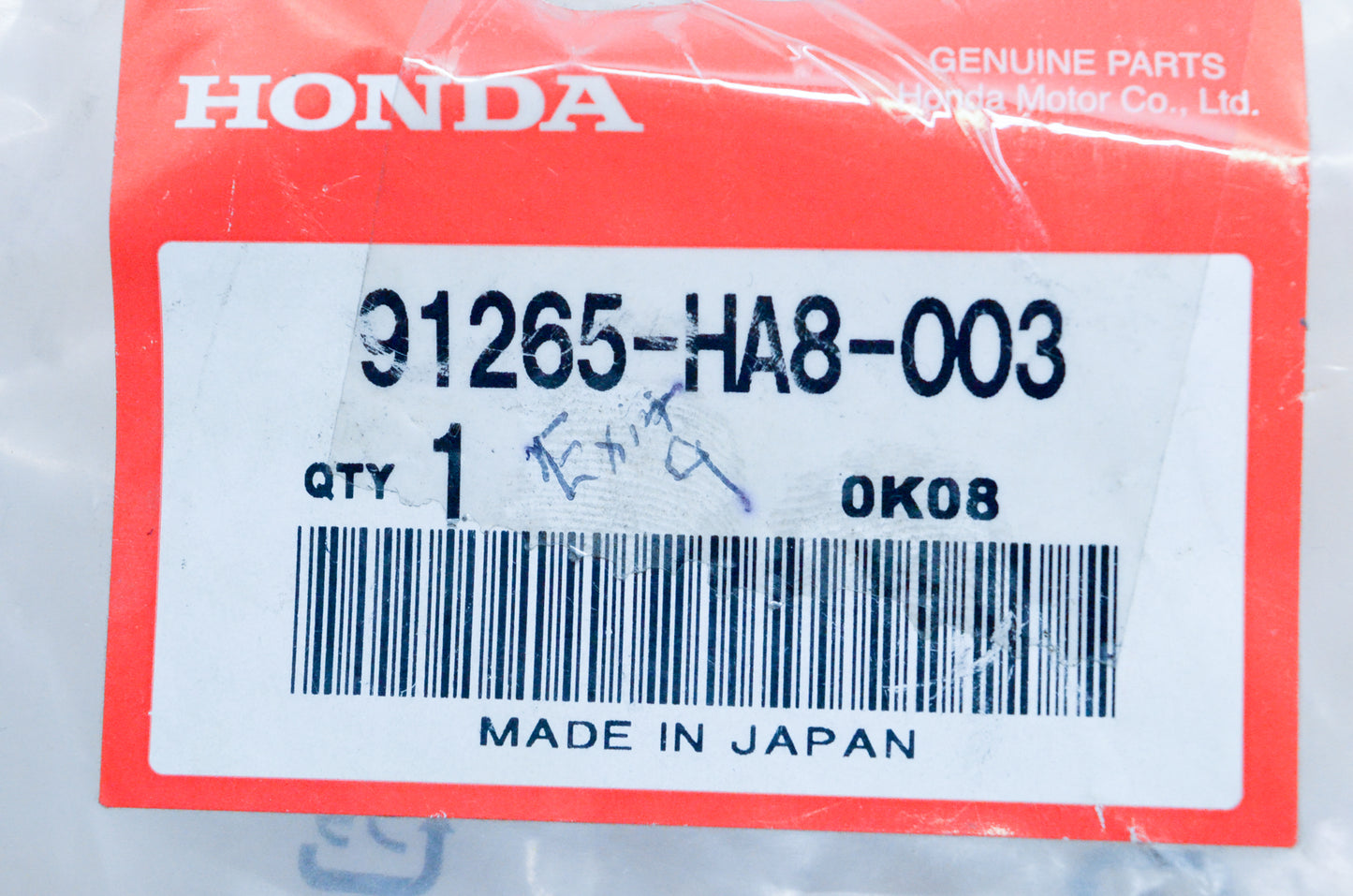 OEM Honda 91265-HA8-003 Side Seal Ring NOS