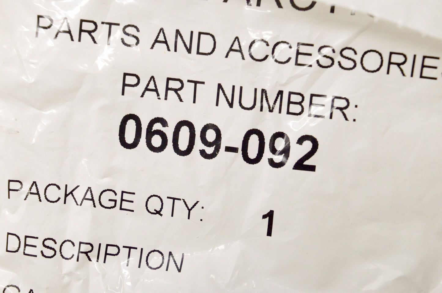 OEM Arctic Cat 0609-092 Taillight Gasket NOS