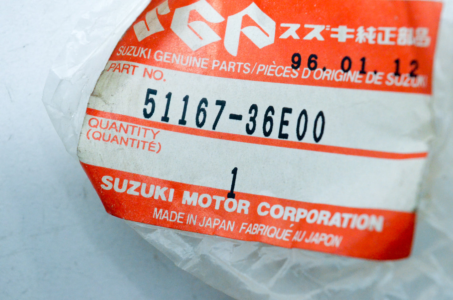 OEM Suzuki 51167-36E00 Front Damper Guide Bush NOS