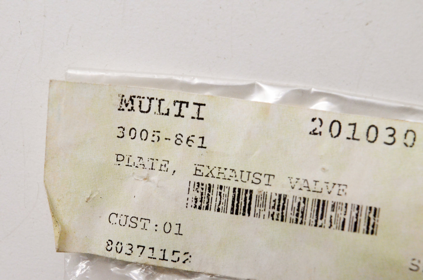 OEM Arctic Cat 3005-861 Exhaust Valve Plate NOS