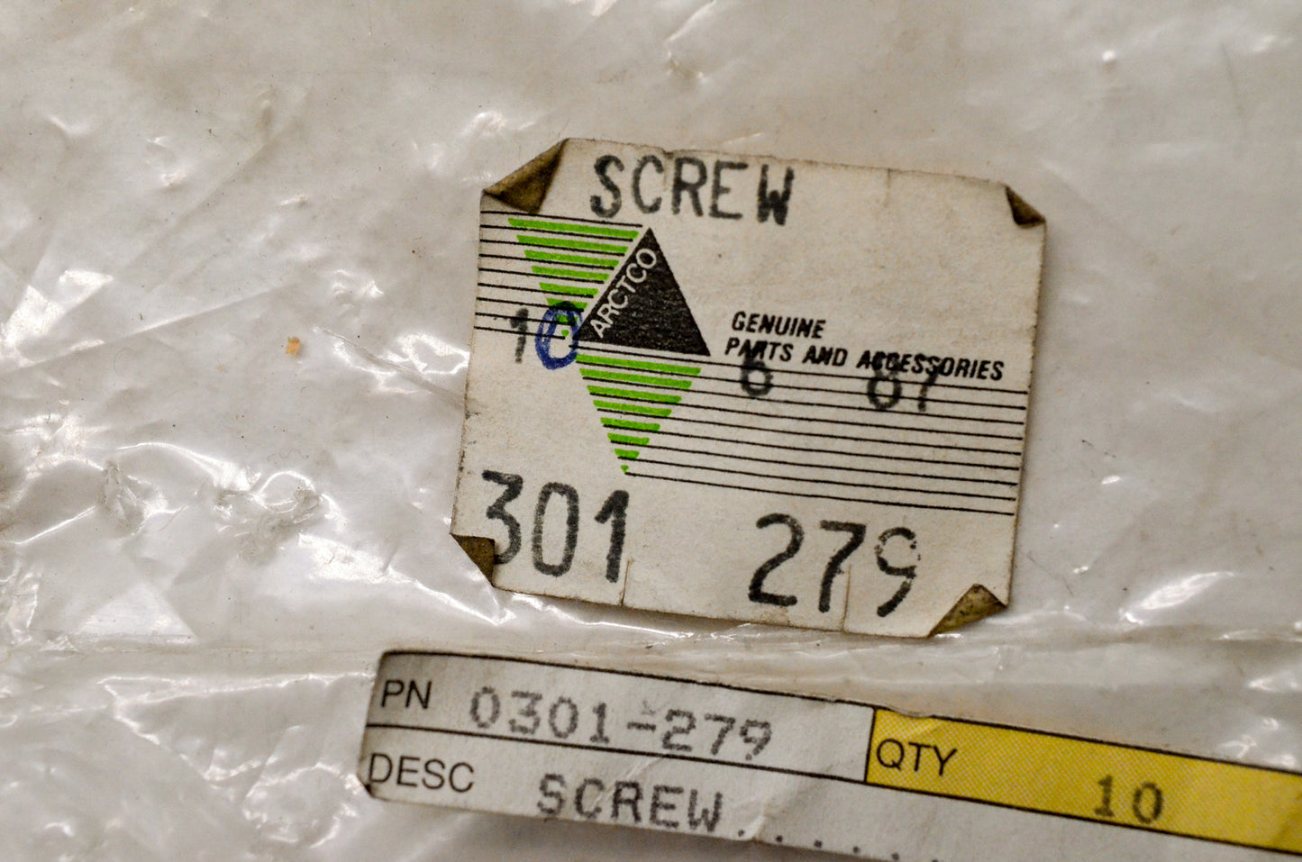 OEM Arctic Cat 0301-279 Screw NOS