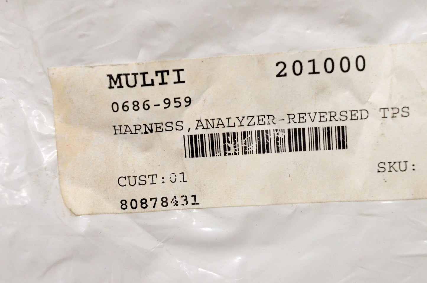 OEM Arctic Cat 0686-959 Reversed TPS Analyzer Harness NOS