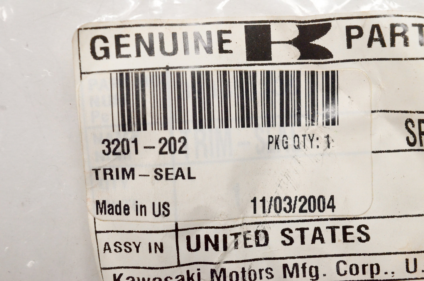 OEM Arctic Cat 3201-202 Seal Trim NOS