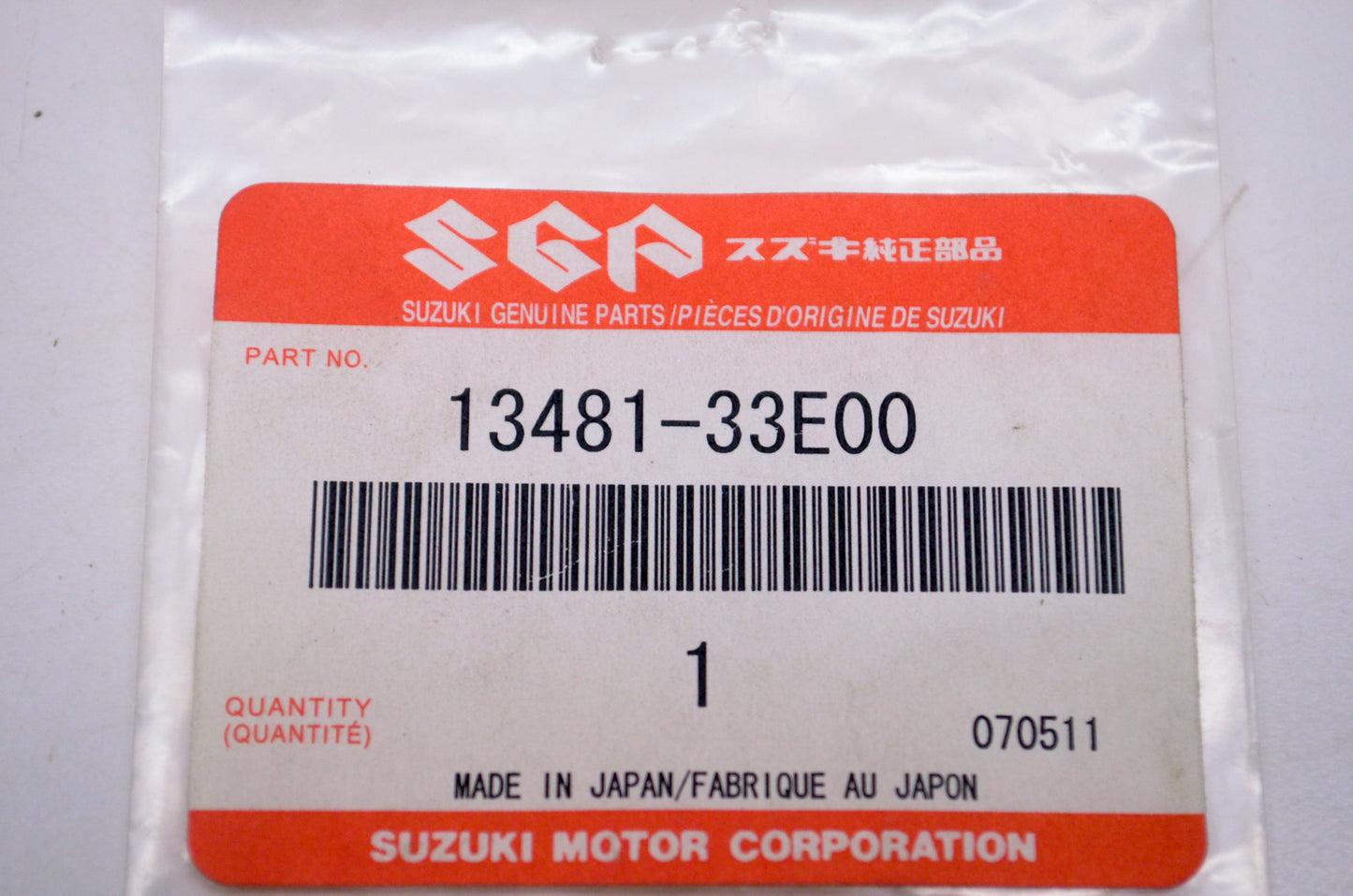 OEM Suzuki 13481-33E00 Spring NOS
