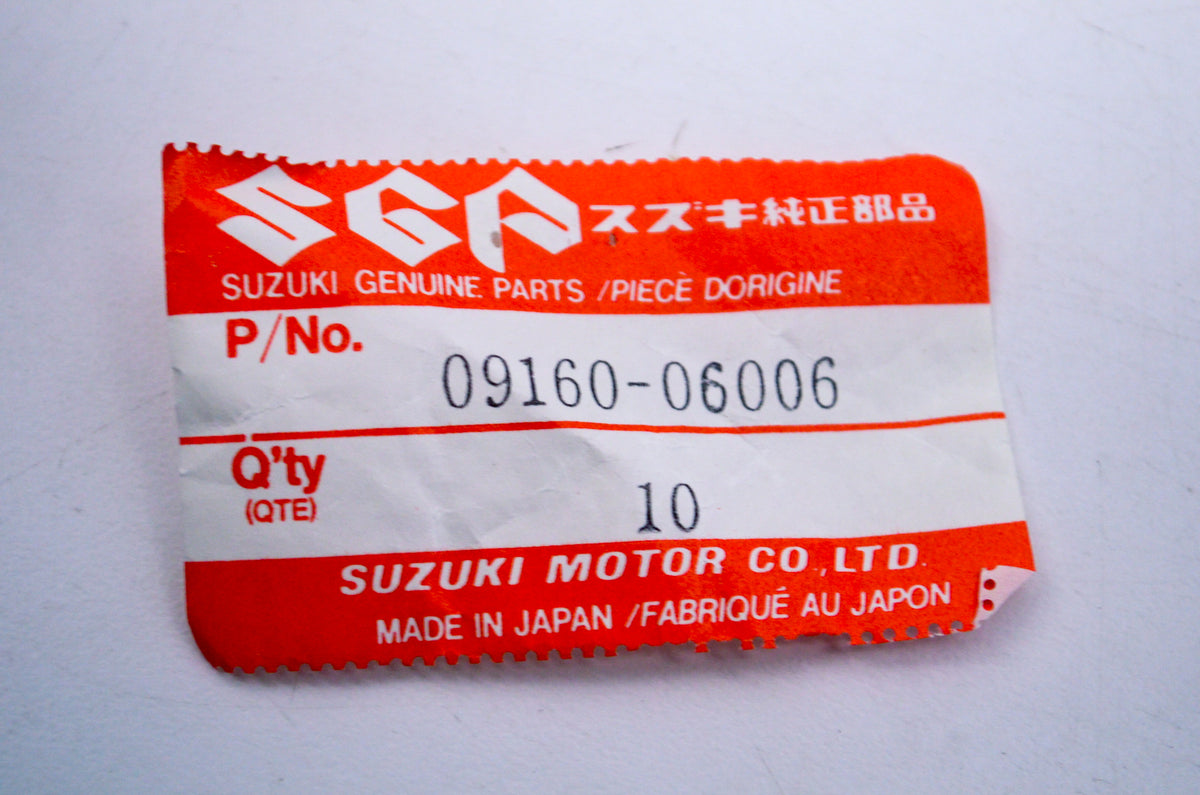 OEM Suzuki 09160-06006 Washer 6.5x18x1 NOS