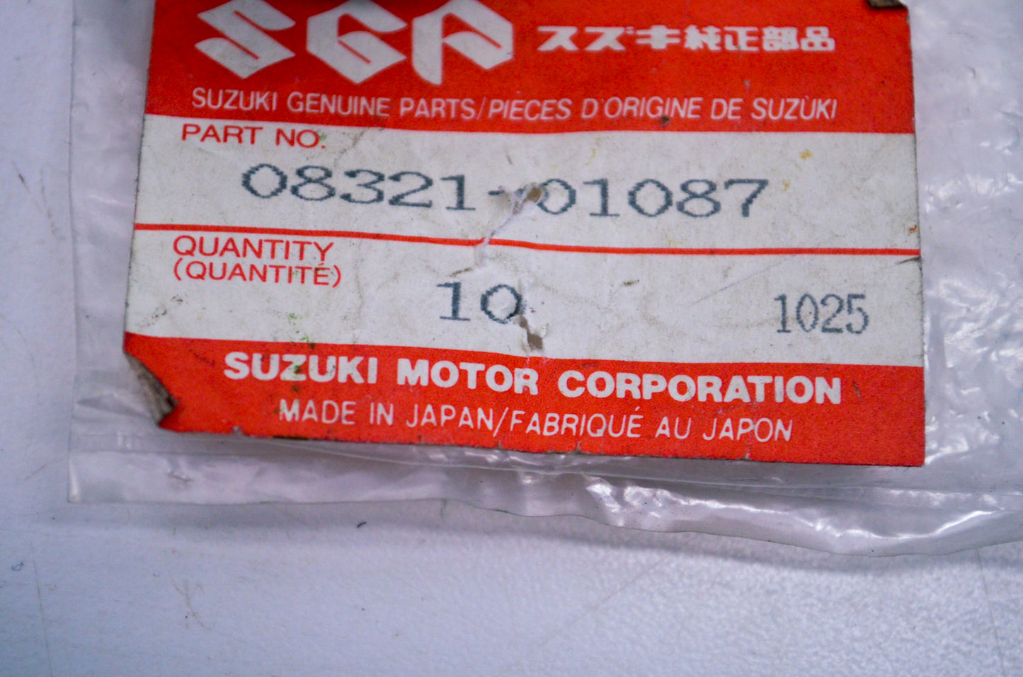 OEM Suzuki 08321-01087 Washer QTY 4 NOS