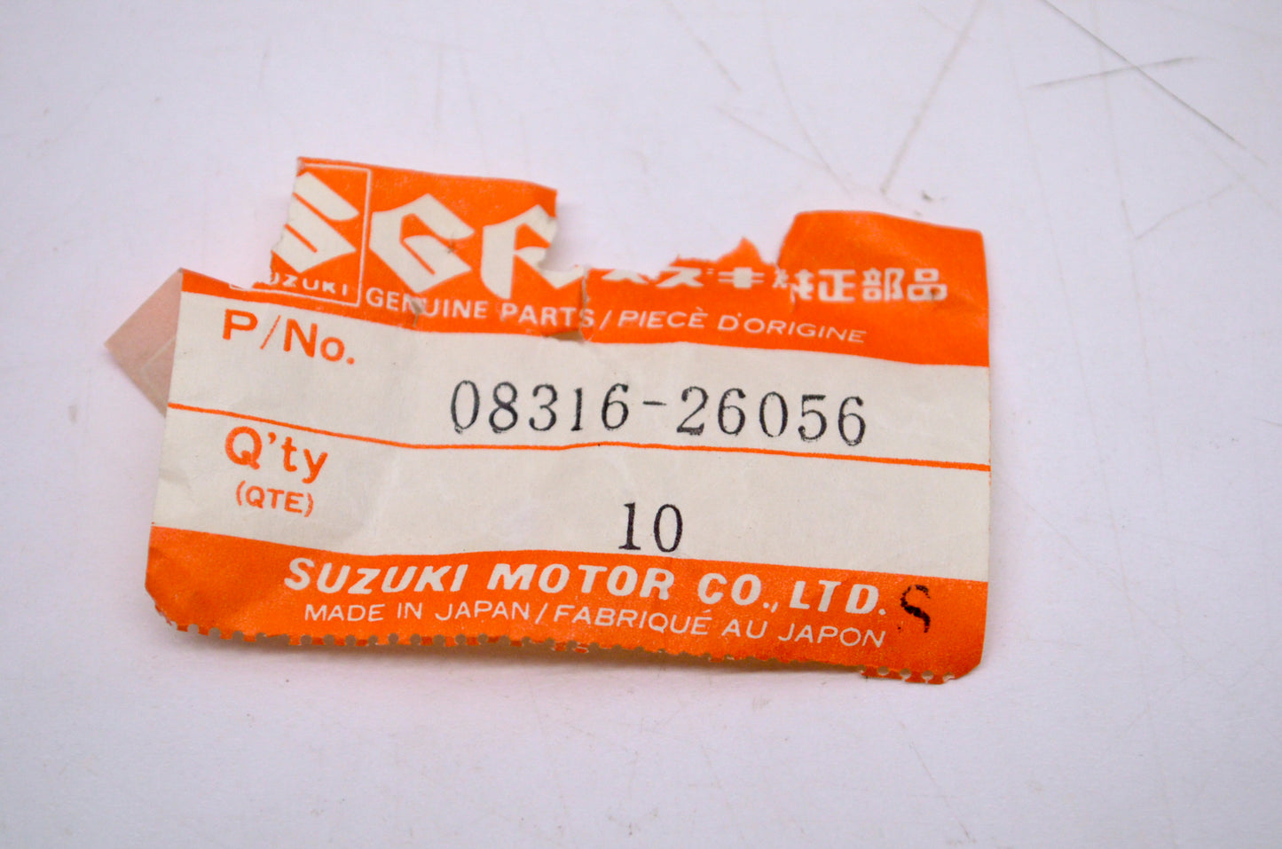 OEM Suzuki 08316-26056 Nut NOS