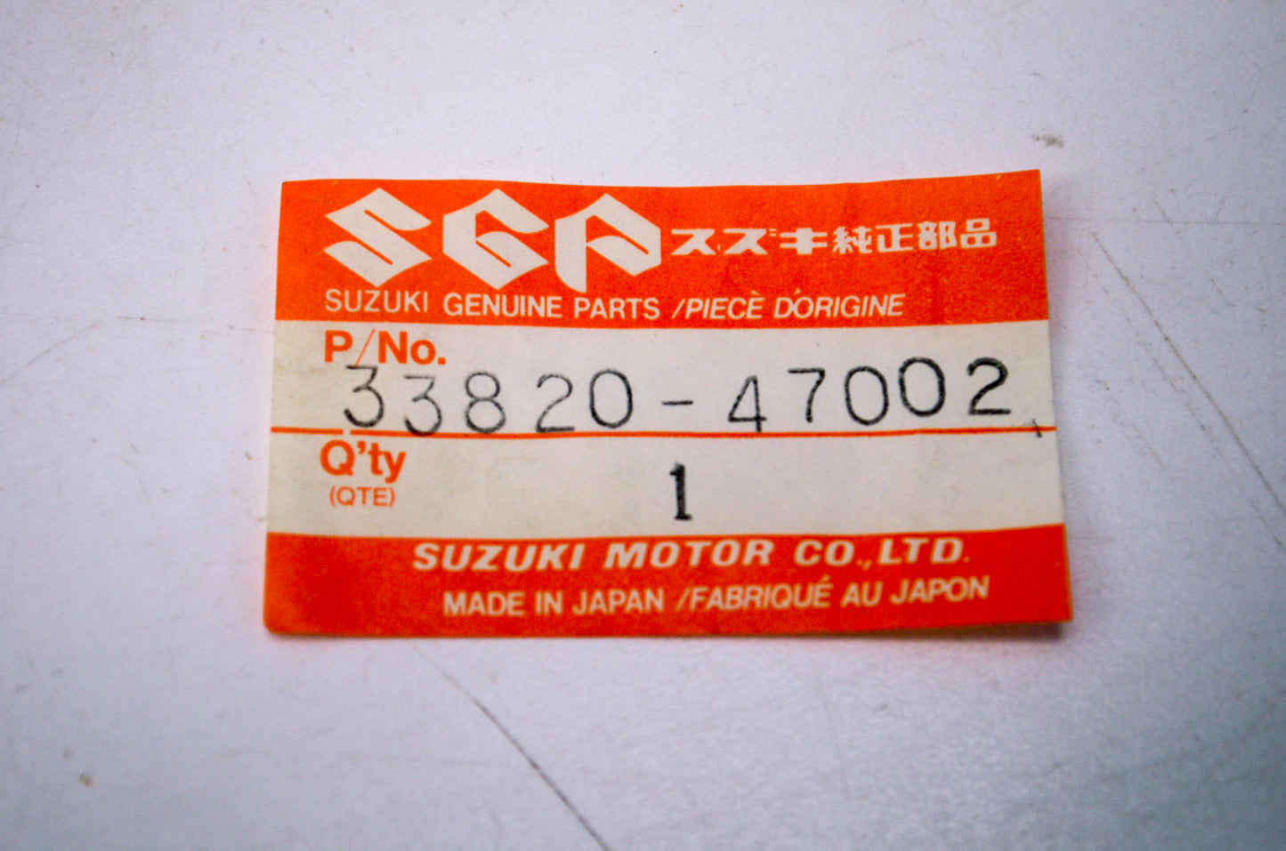 OEM Suzuki 33820-47002 Positive Battery Cable NOS