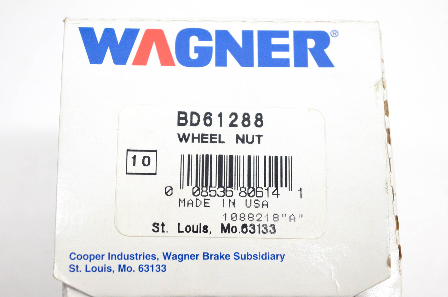 Wagner BD61288 Wheel Lug Nuts Qty 10 NOS