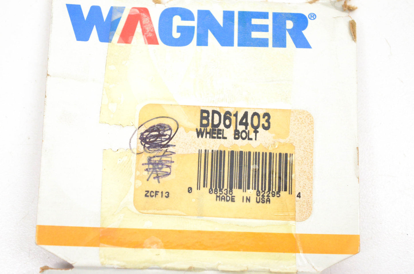 Wagner BD61403 Black Wheel Lug Stud NOS