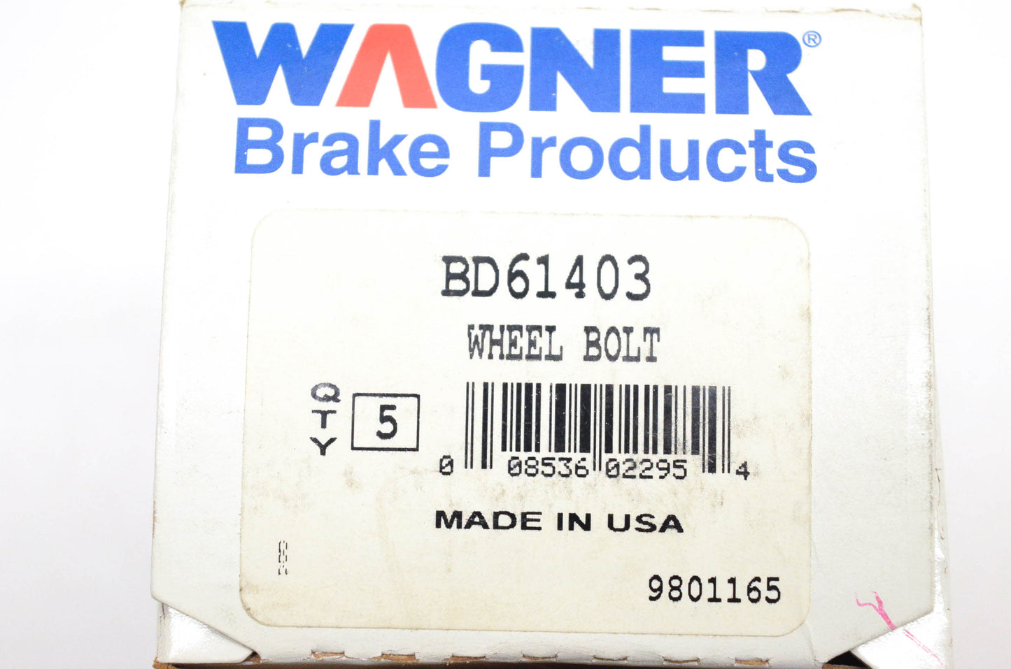 Wagner BD61403 Silver Wheel Lug Studs Qty 5 NOS