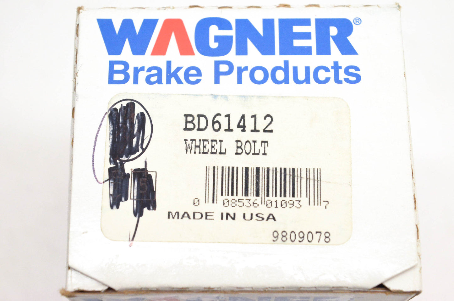 Wagner BD61412 Black Wheel Lug Studs Qty 4 NOS