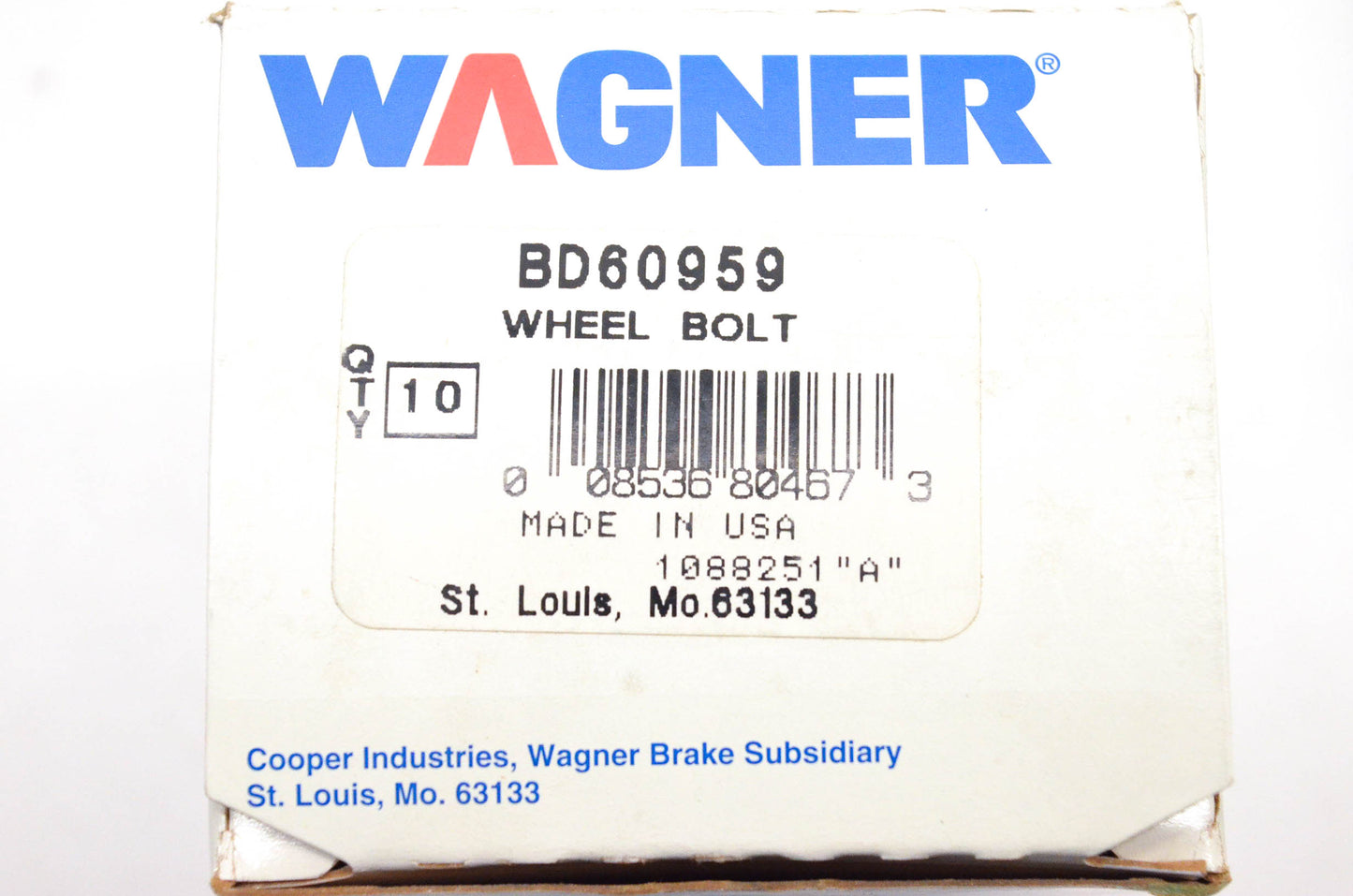 Wagner BD60959 Wheel Lug Studs Qty 10 NOS