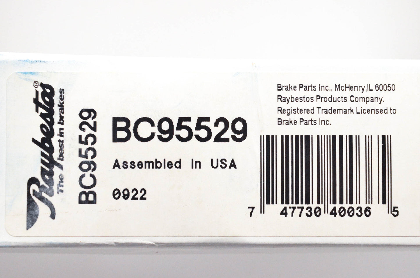 Raybestos BC95529 Brake Cable NOS