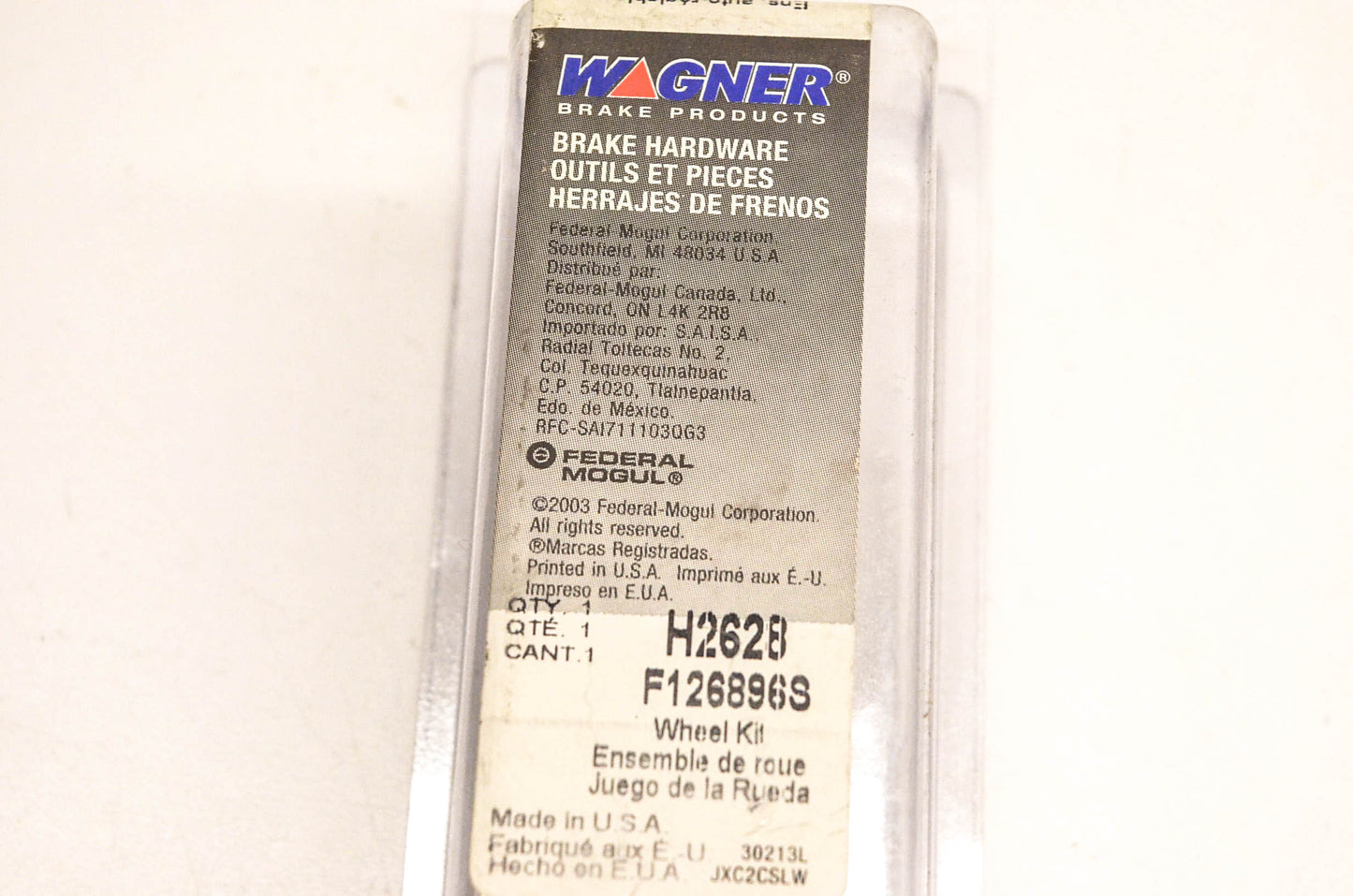 Wagner H2628, F126896S Drum Brake Self Adjuster Repair Kit NOS