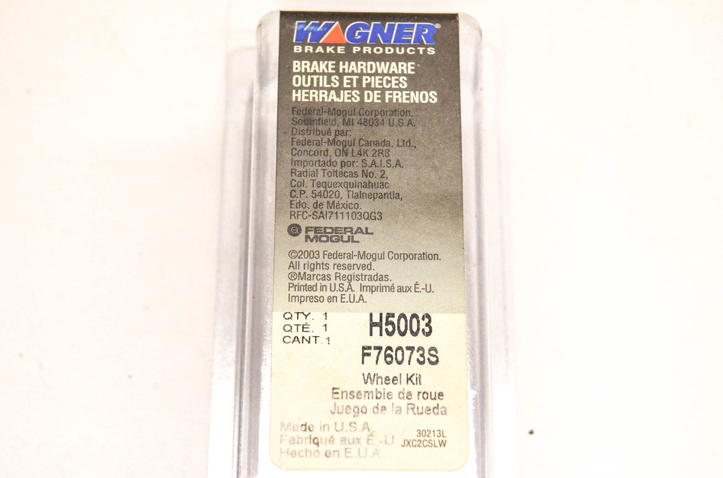 Wagner H5003, F76073S Disc Brake Caliper Pins Qty 2 NOS