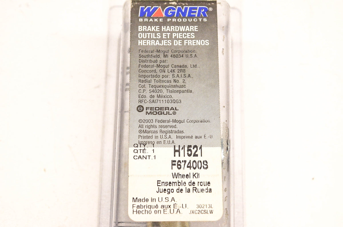 Wagner H1521, F67400S Drum Brake Adjusting Repair Kit NOS