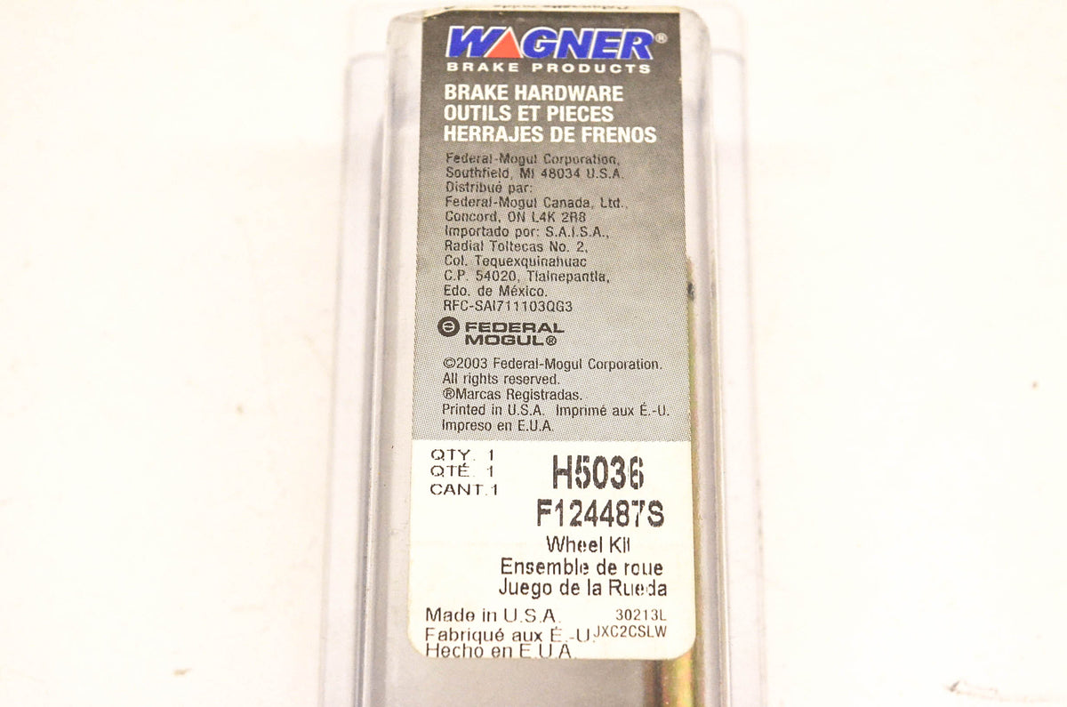 Wagner H5036, F124487S Disc Brake Caliper Guide Pin Kit NOS