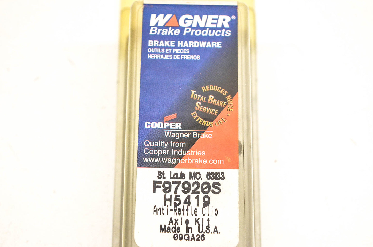 Wagner H5419, F97920S Anti Rattle Clips Qty 2 NOS