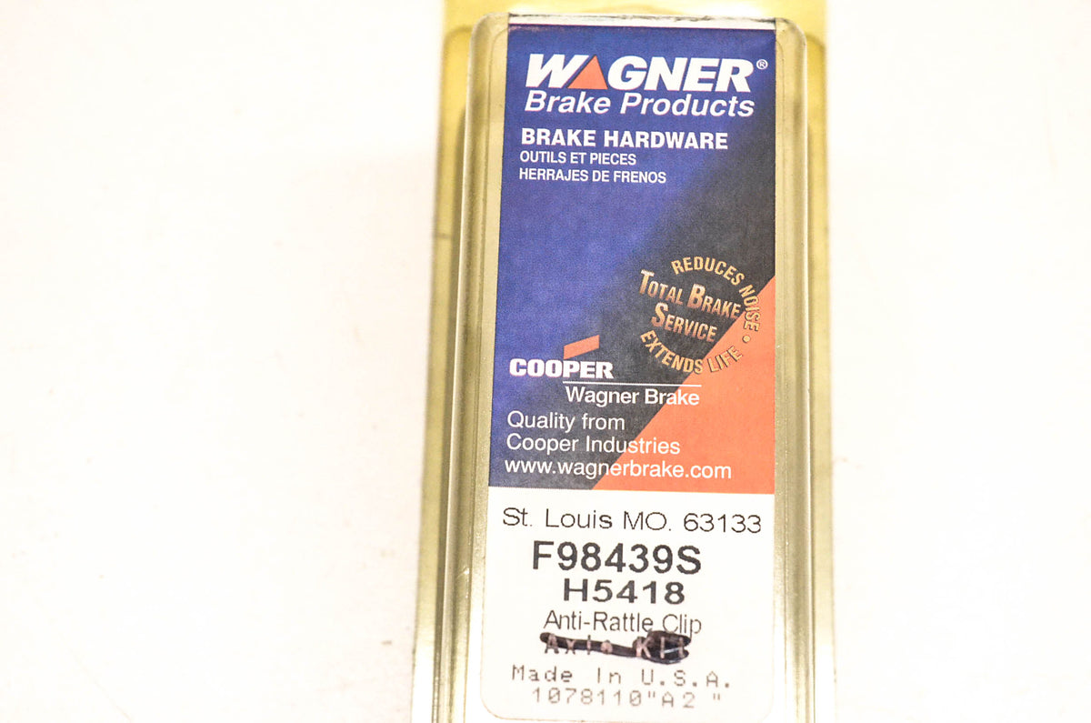 Wagner H5418, F98439S Anti Rattle Clips Qty 2 NOS