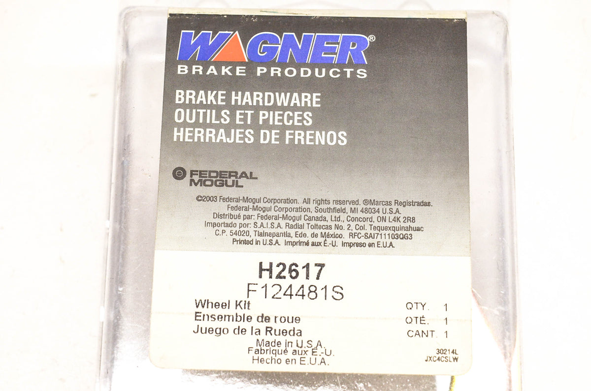 Wagner H2617, F124481S Drum Brake Hardware Kit NOS