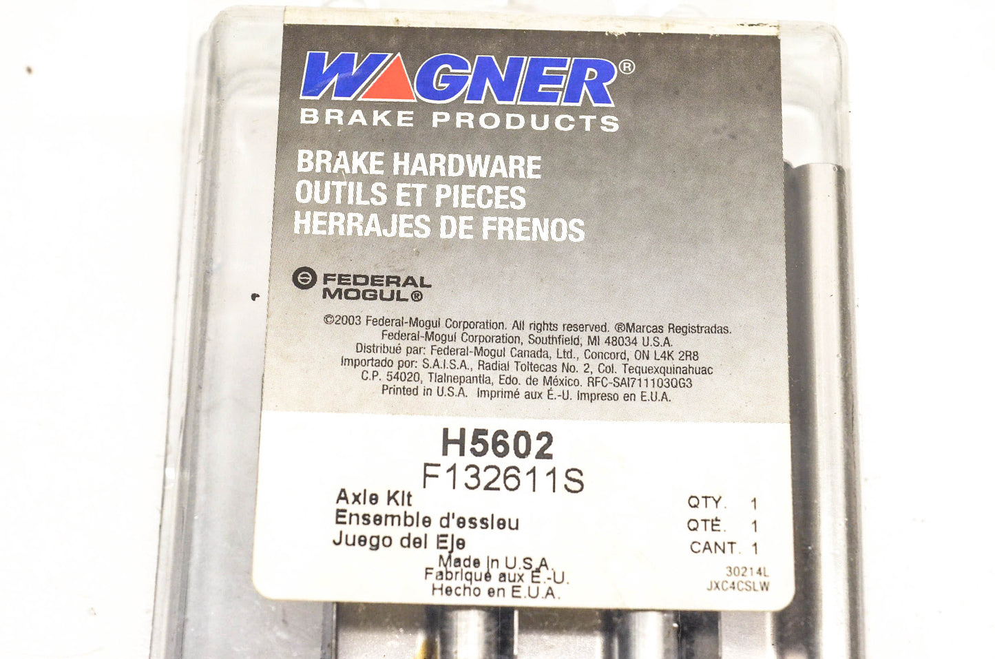 Wagner H5602, F132611S Disc Brake Hardware Kit NOS