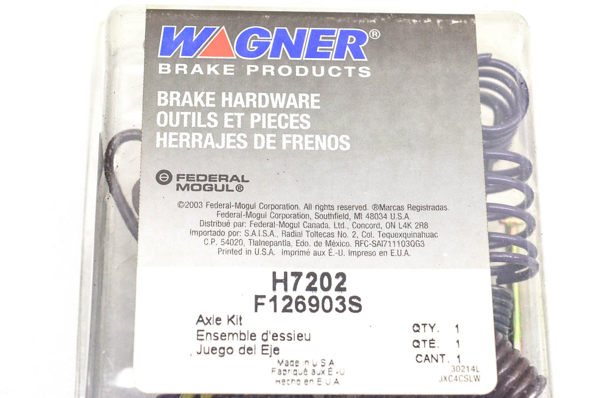 Wagner H7202, F126903S Drum Brake Hardware Kit NOS