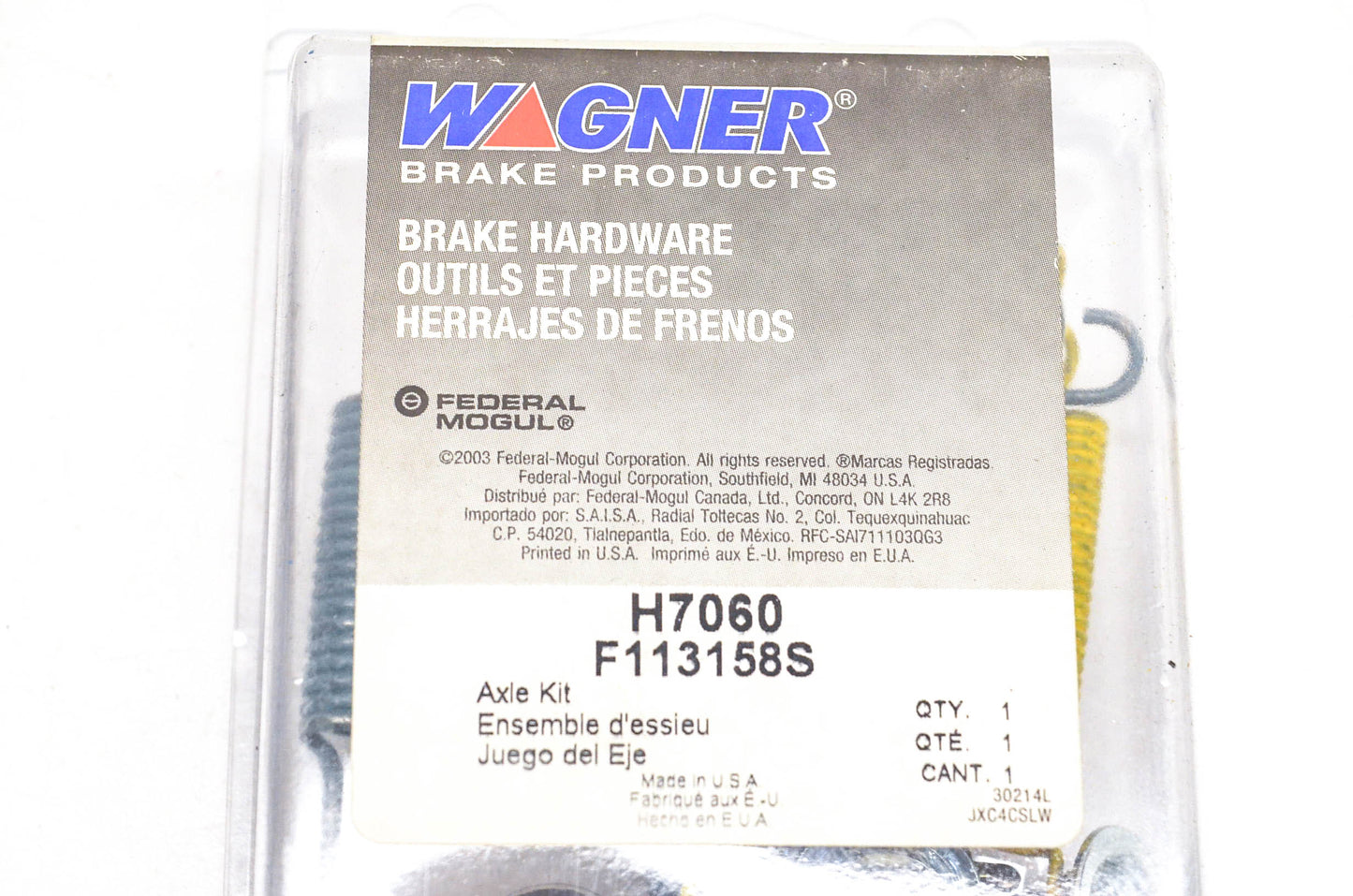 Wagner H7060, F113158S Drum Brake Hardware Kit NOS