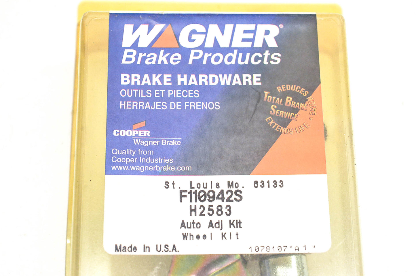 Wagner H2583, F110942S Drum Brake Self Adjuster Repair Kit NOS