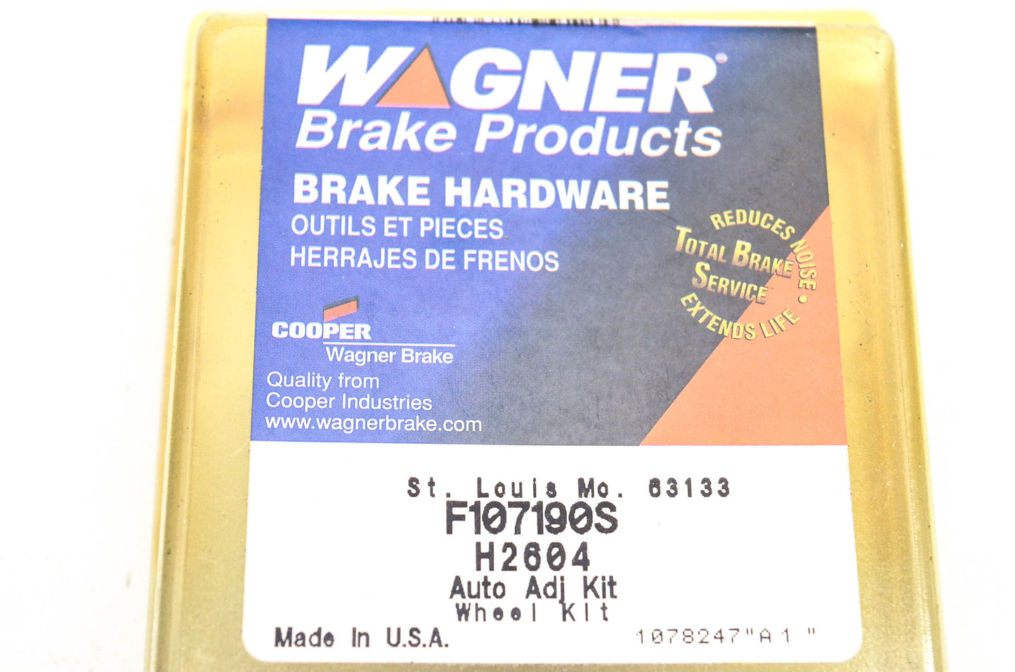 Wagner F107190S, H2604 Drum Brake Hardware Kit NOS