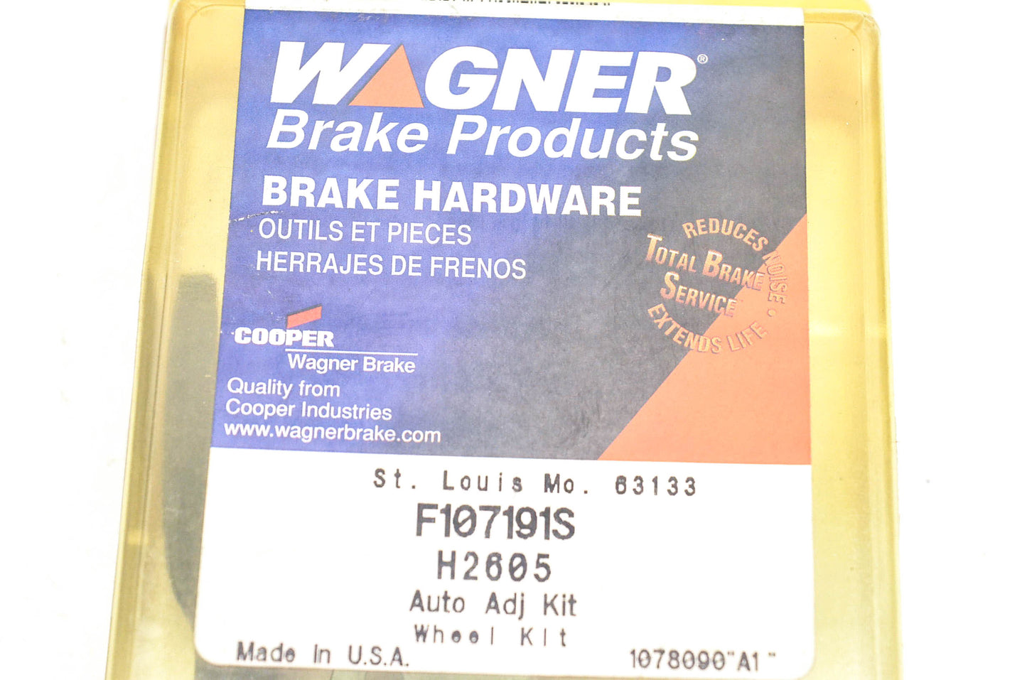 Wagner F107191S, H2605 Drum Brake Self Adjuster Repair Kit NOS